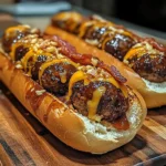 Bourbon BBQ Turkey Bacon Cheeseburger Meatball Subs Ready in 30 Minutes