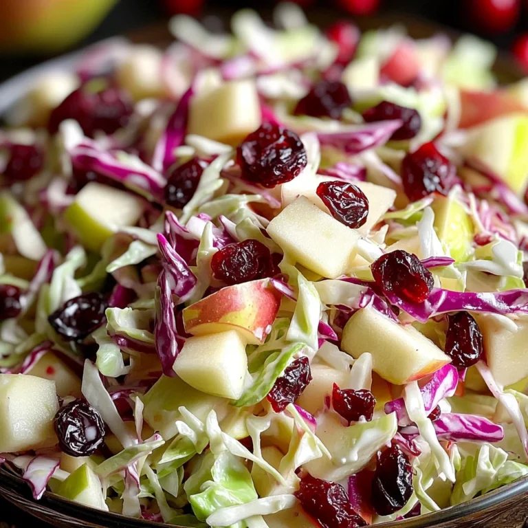 Cranberry Apple Coleslaw: A Delicious & Healthy Recipe