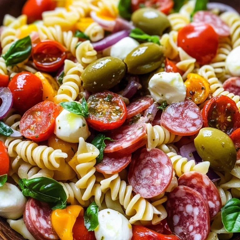 Easy Italian Antipasto Pasta Salad