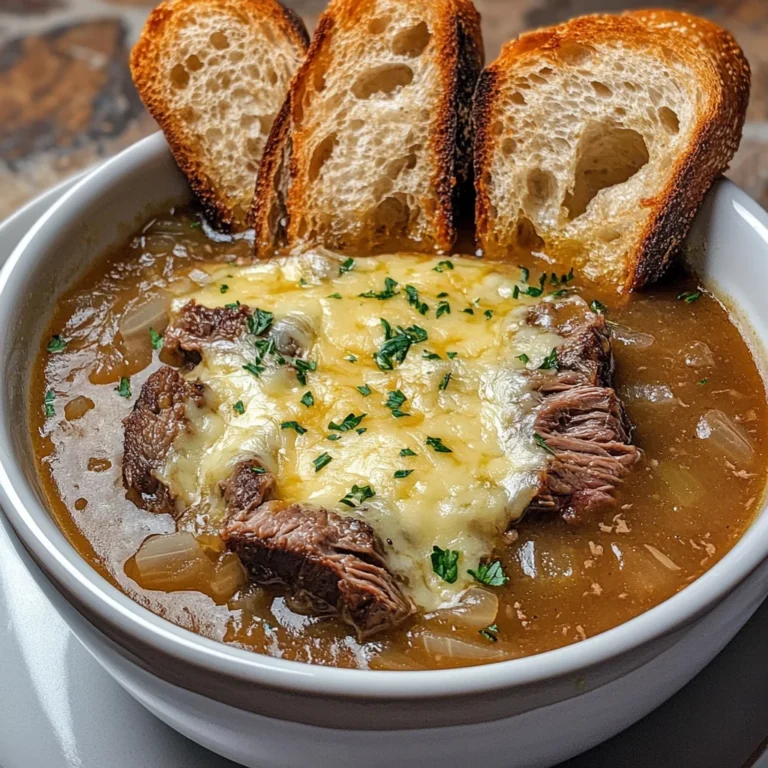 French Onion Beef Short Rib Soup