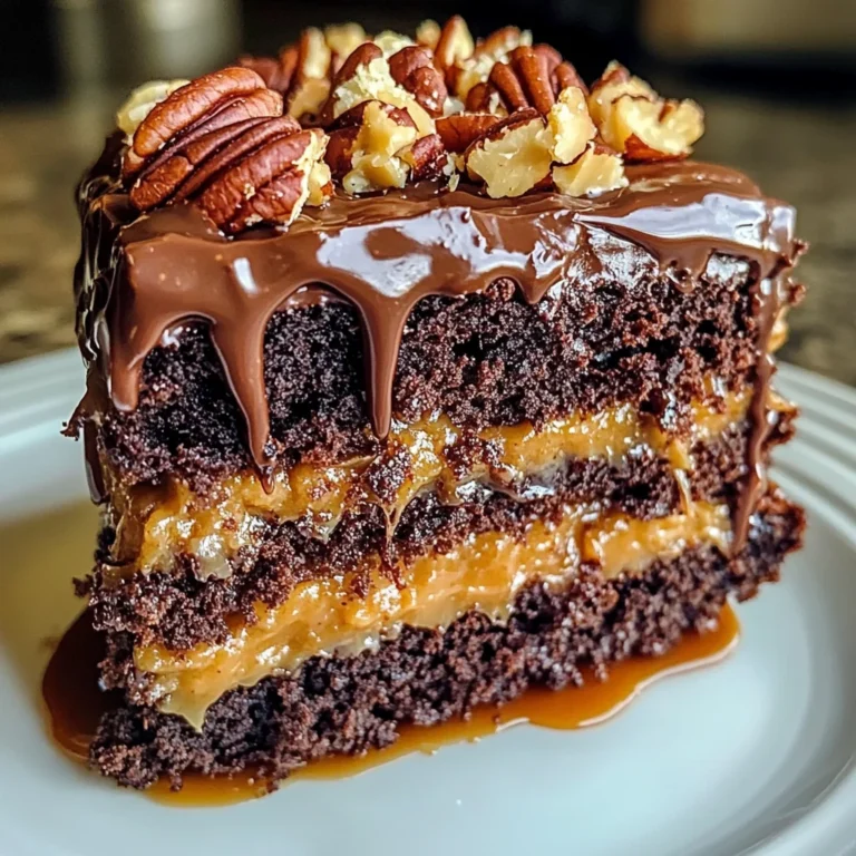 German Chocolate Poke Cake