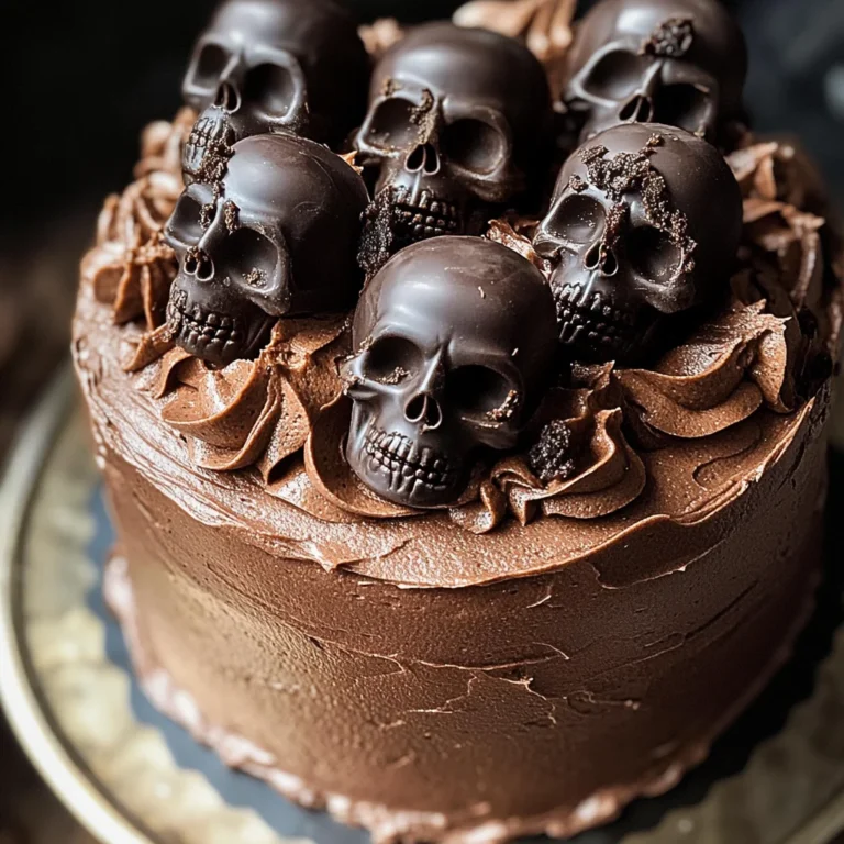 High Altitude Ginger Chocolate Skull Cake for Halloween