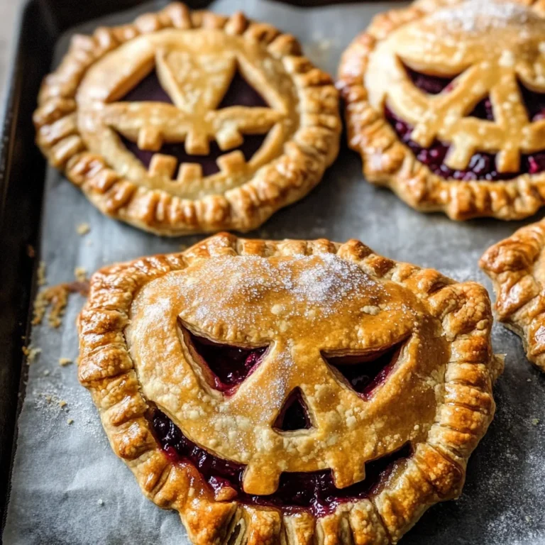 Jack-O-Lantern Hand Pies