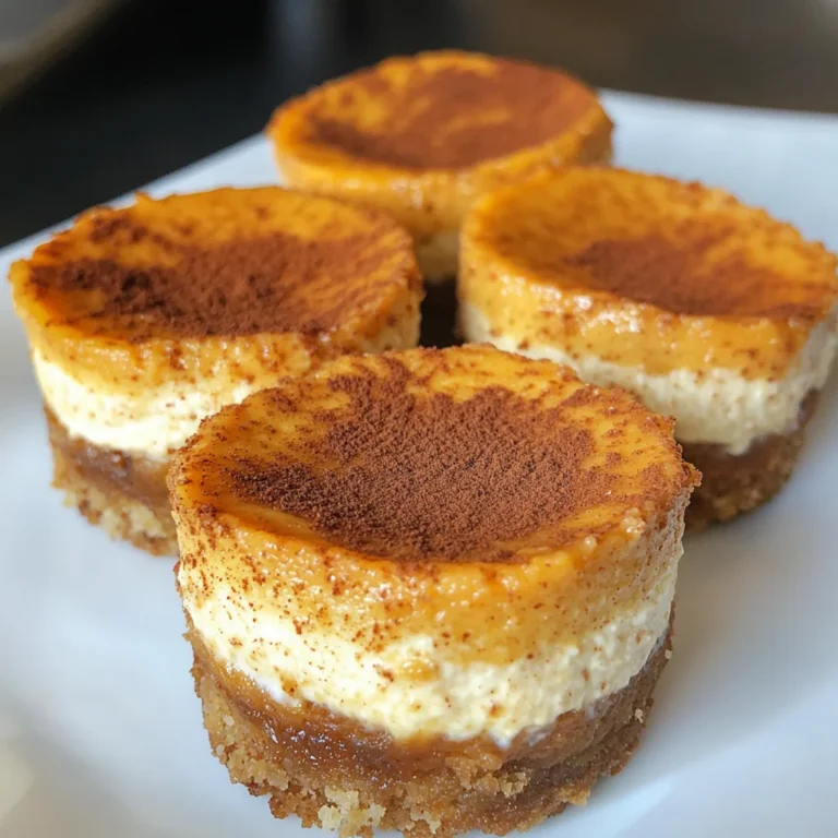 Mini Pumpkin Cheesecakes