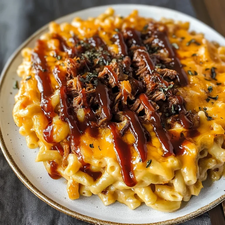 Pulled beef Mac and Cheese