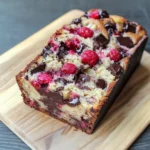 Raspberry Dark Chocolate Banana Bread