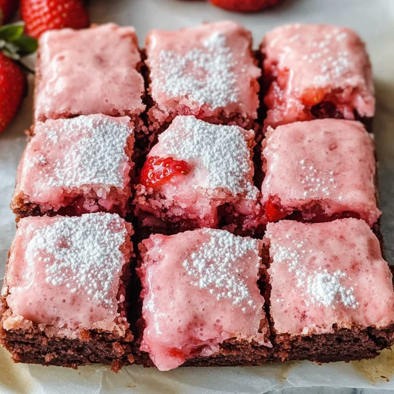 Strawberry Brownies