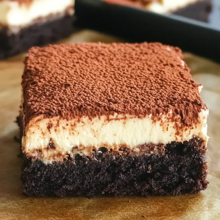 Tiramisu Brownies