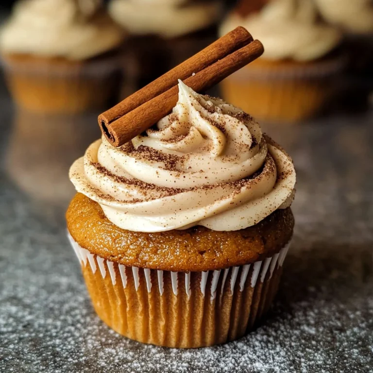 Vanilla Chai Pumpkin Latte Cupcakes with Cinnamon Brown Sugar Frosting