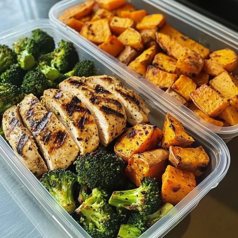 Chicken, Sweet Potato & Broccoli Meal Prep Bowls