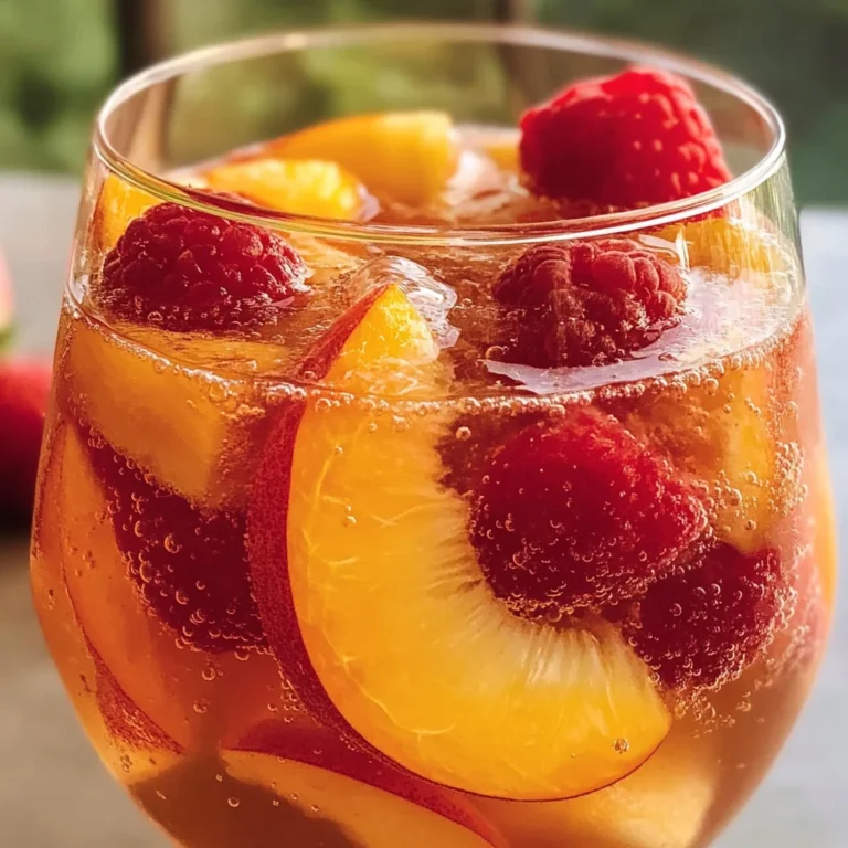 Chilled Peach Moscato Sangria