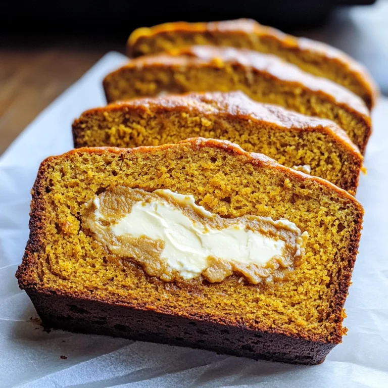 Cream Cheese-Filled Pumpkin Bread