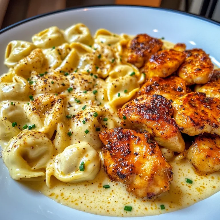 Creamy Cajun Chicken Tortellini in Garlic Cheese Sauce