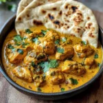 Creamy Coconut Chicken Curry with Naan