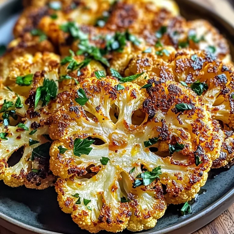 Crispy Baked Cauliflower Steaks