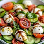 Cucumber Caprese Salad