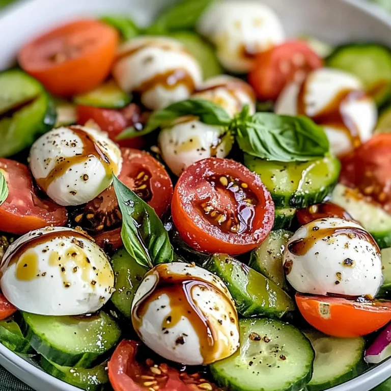 Cucumber Caprese Salad