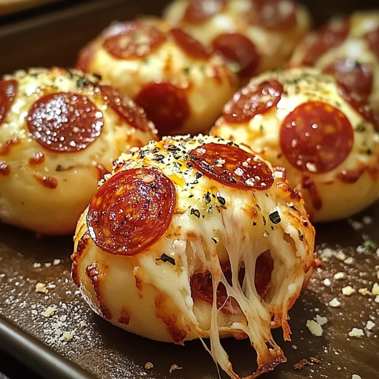 Easy Pepperoni Pizza Bombs