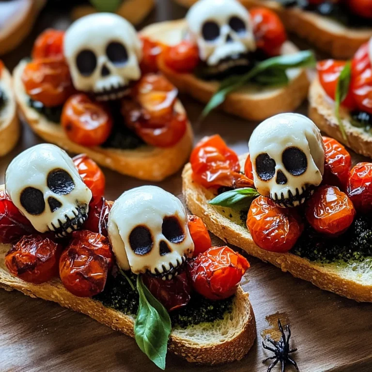 Halloween Bruschetta Appetizer