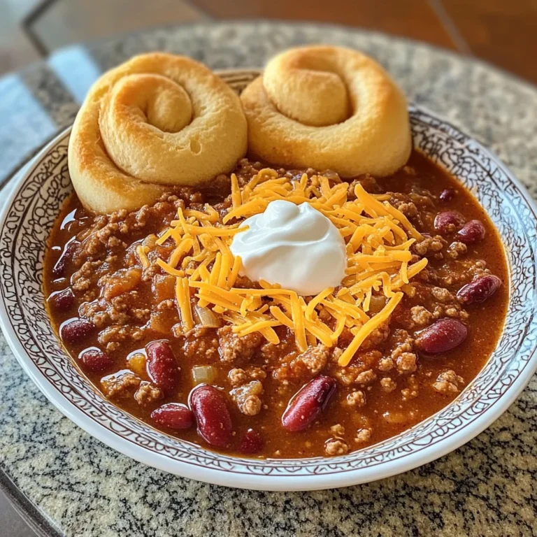 Hillbilly Chili and Cinnamon Rolls