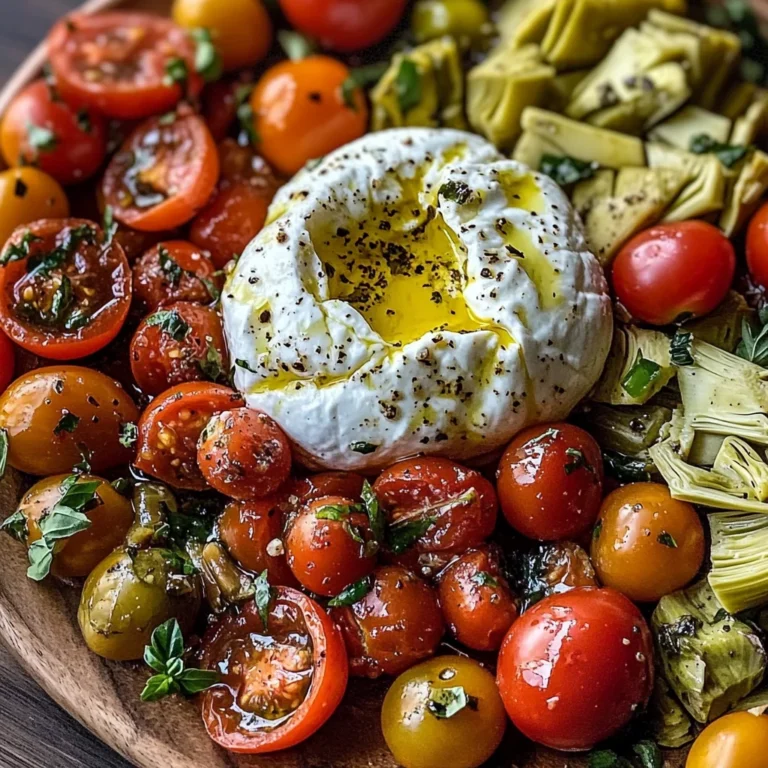 Mediterranean Burrata Board