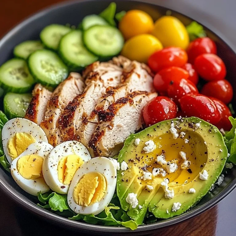 Mediterranean Chicken & Egg Salad Bowl with Avocado & Feta
