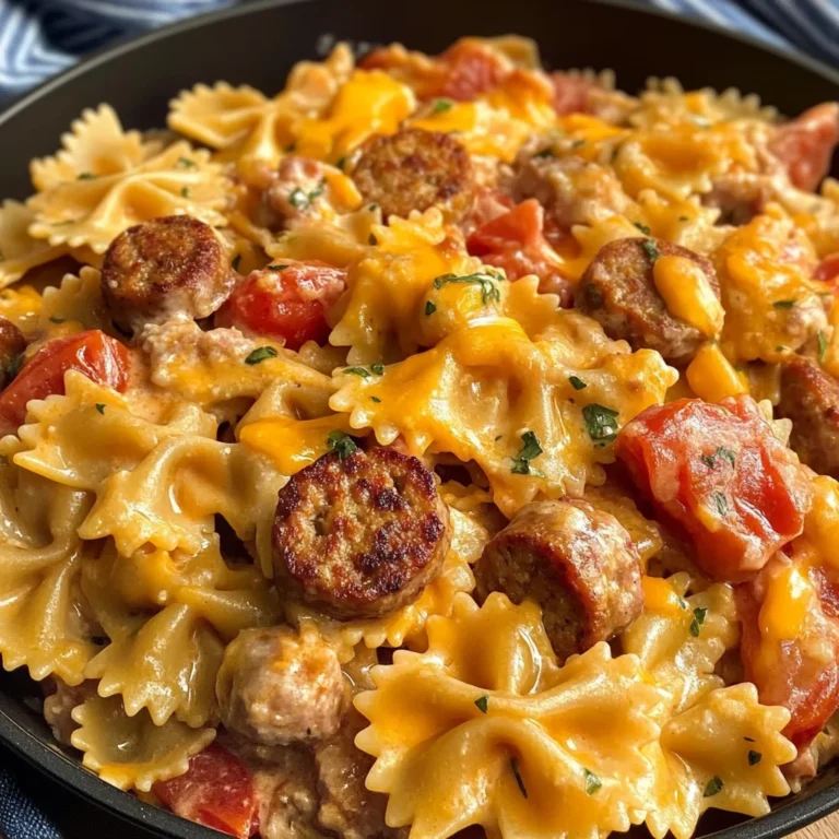 One Pot Creamy Cajun Sausage Pasta