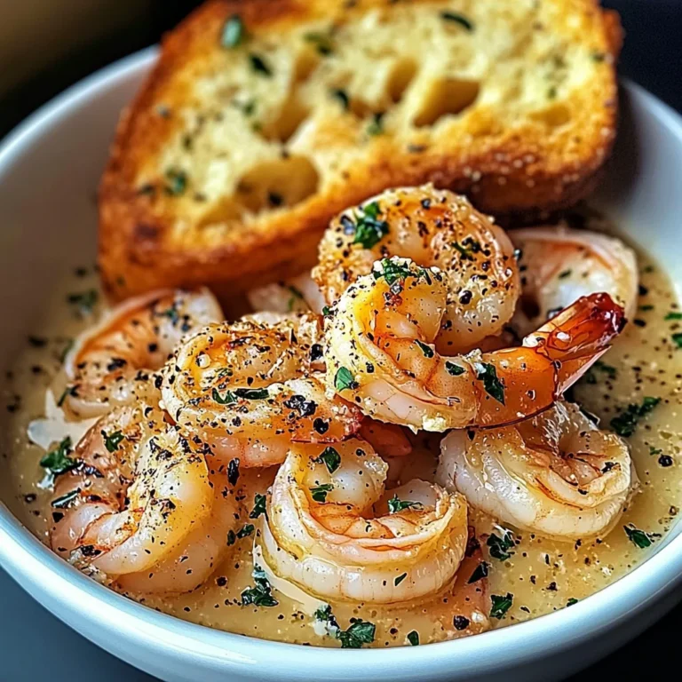 Shrimp Scampi Bowls with Garlic Bread