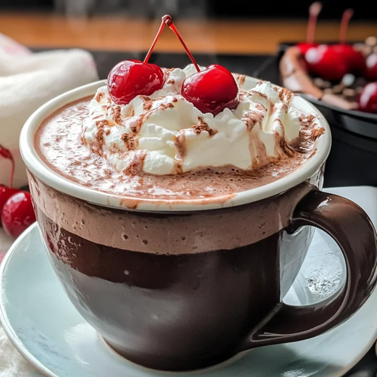 Slow Cooker Chocolate Covered Cherry Hot Chocolate