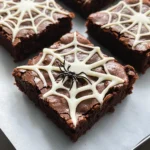 Spider Web Brownies