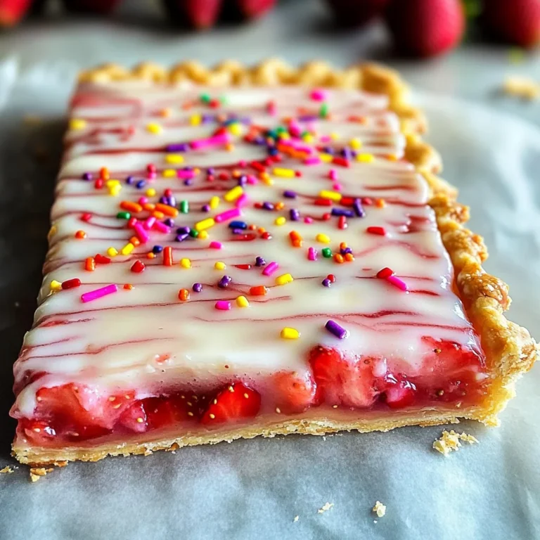 Strawberry Pop Tart Slab Pie Recipe