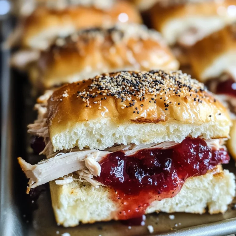 Turkey Cranberry Sliders