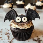 Vegan Oreo Bat Cupcakes