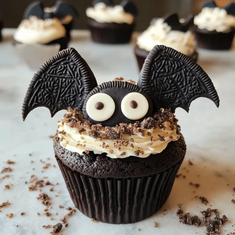 Vegan Oreo Bat Cupcakes