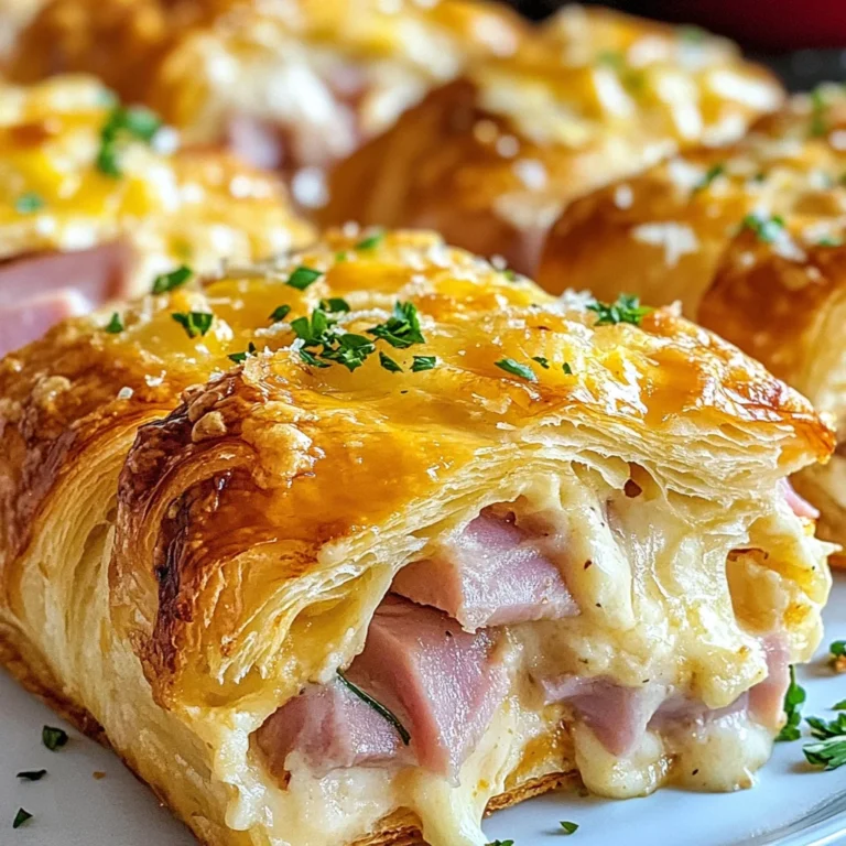 chicken chicken ham and Cheese Croissant Breakfast Casserole