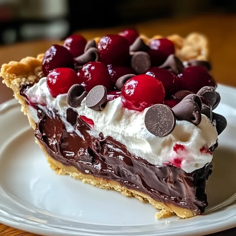 Chocolate Cherry Cream Pie