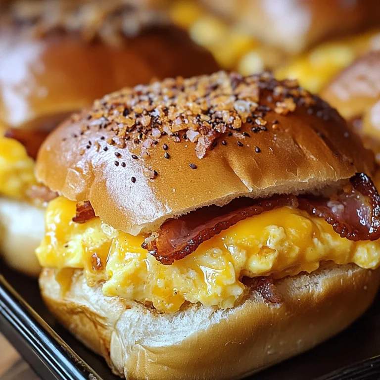 Crack Breakfast Sliders (Turkey Bacon Egg & Cheese)