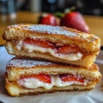 Fried Strawberry Cheesecake Sandwiches