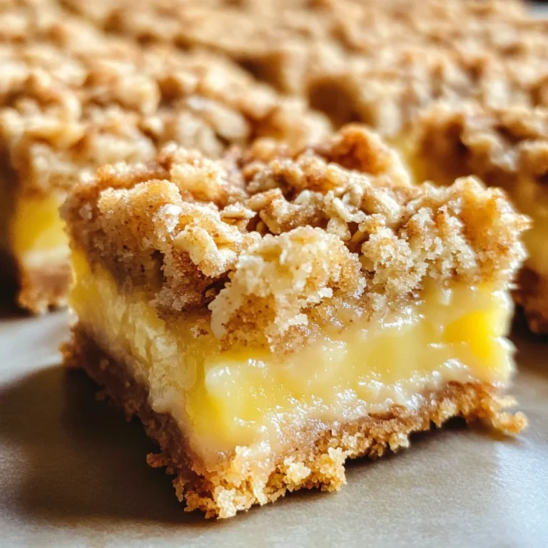 Lemon Oatmeal Crumble Bars