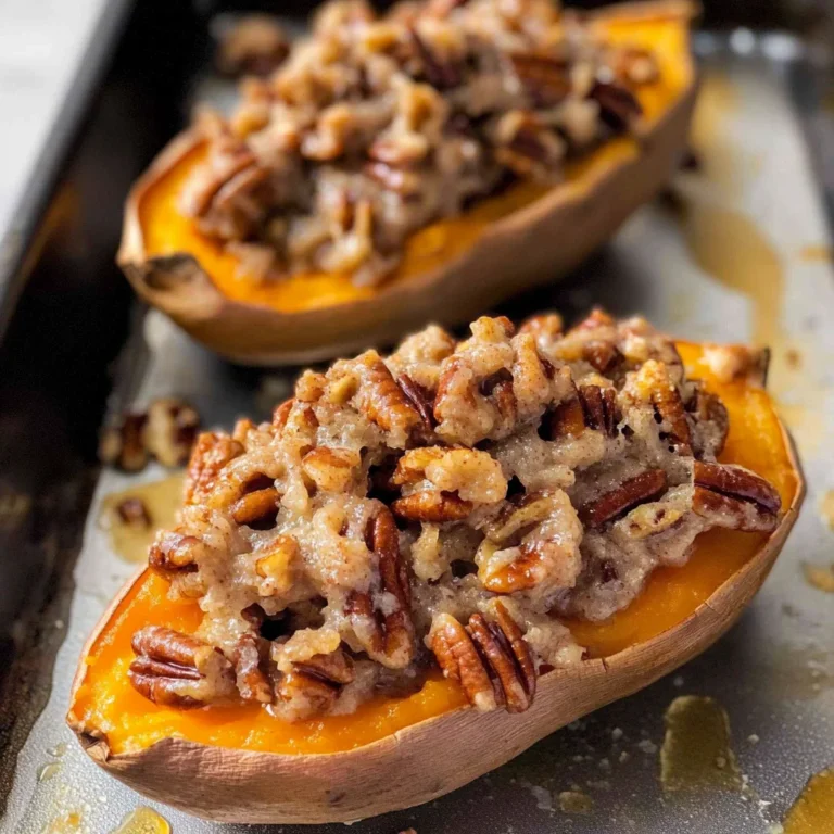 Pecan pie double baked sweet potatoes