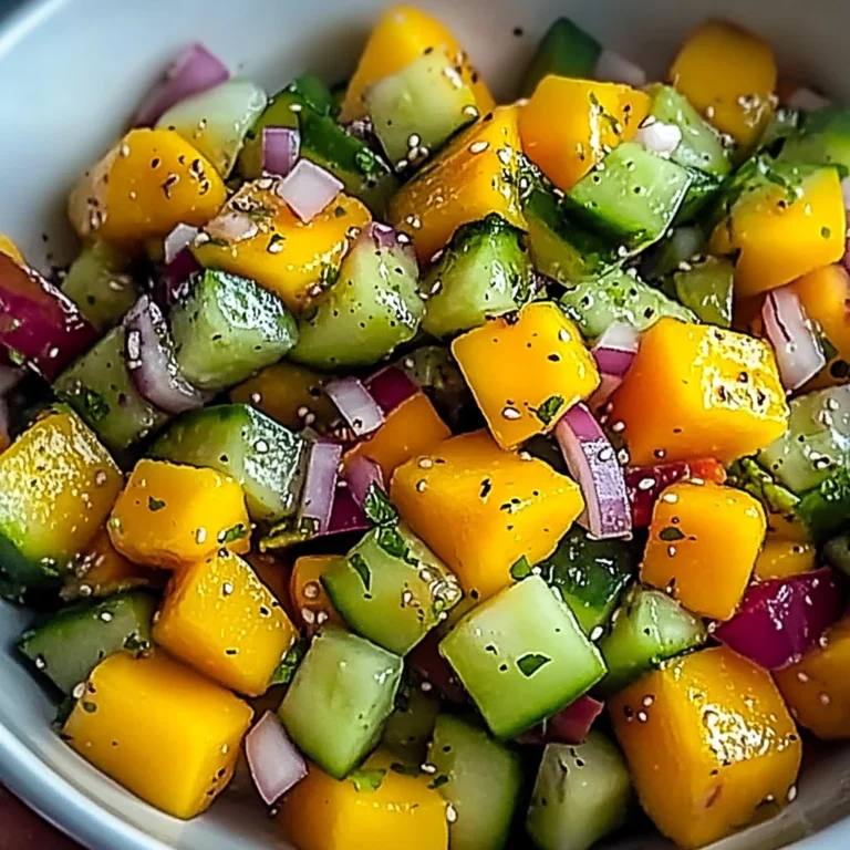 Refreshing Mango Cucumber Salad