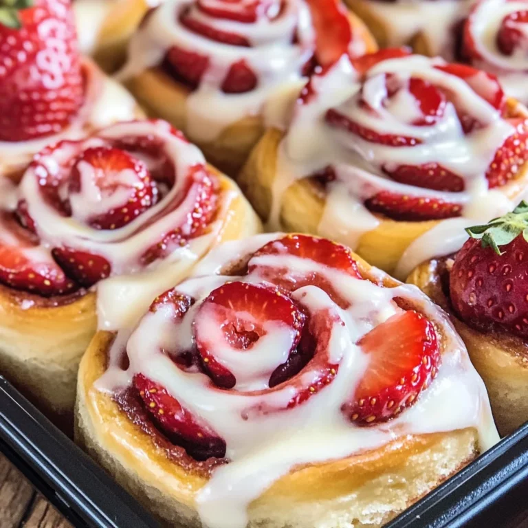 Strawberry Cheesecake Cinnabon Rolls Recipe