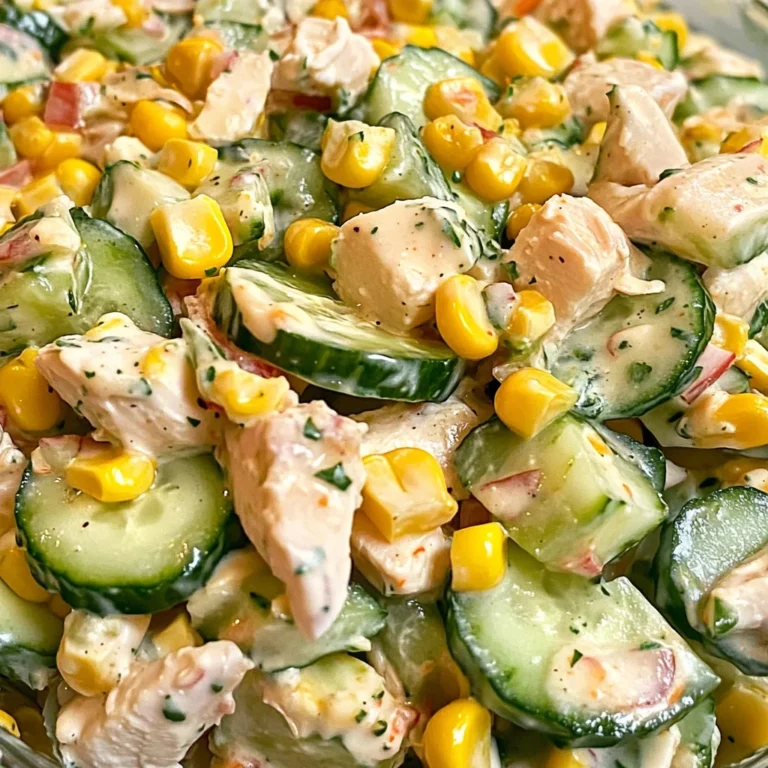 Street Corn Creamy Cucumber Salad
